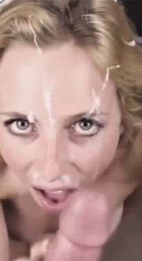 Blondie Gets A Big Cumshot