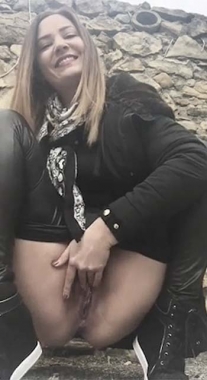 Naughty Teen Masturbating In Public