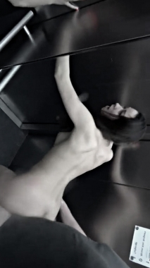 fucking into the elevator