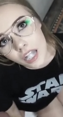 Nerd Slut Gets A Facial